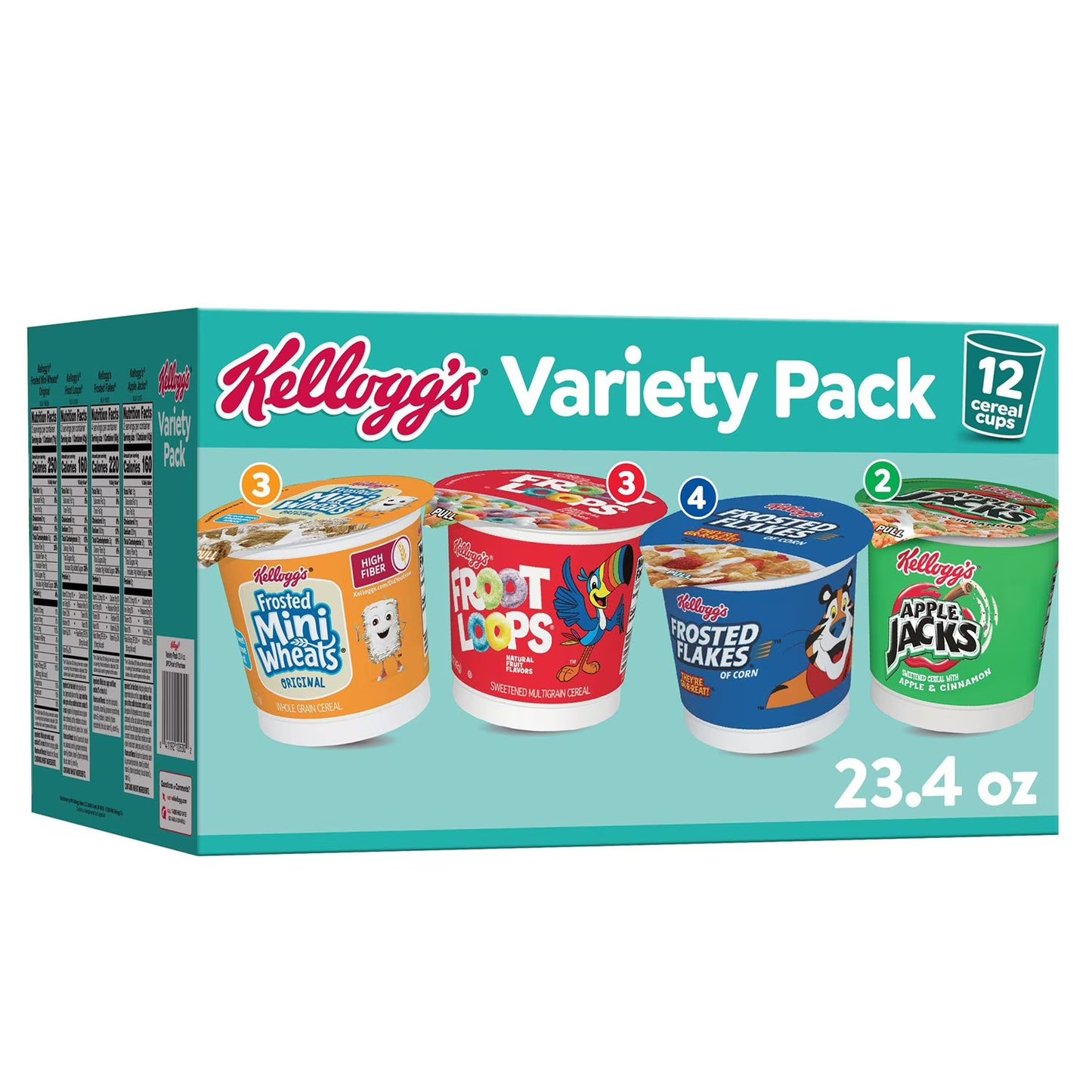Kellogg's Variety Pack Single Serve Cereals, 12 pk