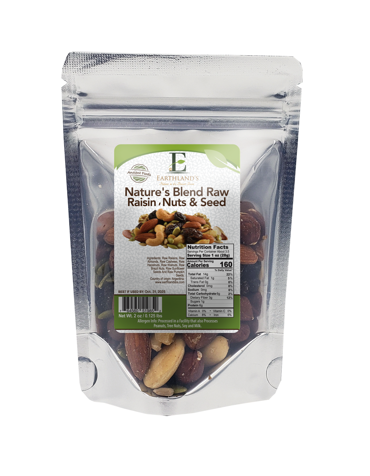 NATURES BLEND RAW WITH RAISINS NUTS AND SEED