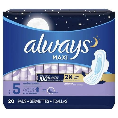 MAXI EXTRA HEAVY OVERNIGHT SIZE 5 PADS