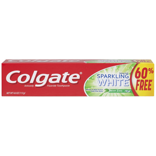 SPARKLING WHITE TOOTHPASTE MINT ZING Brand:COLGATE Size: 4 OZ