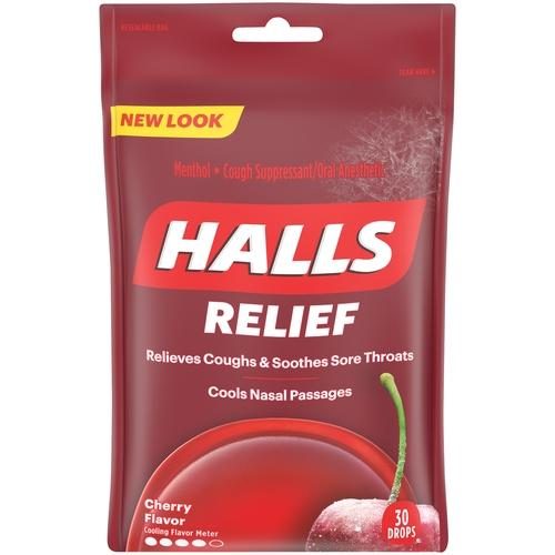 COUGH DROPS CHERRY MENTHO-LYPTUS LOZENGES