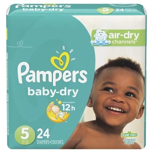 BABY DRY SIZE 5 DIAPERS