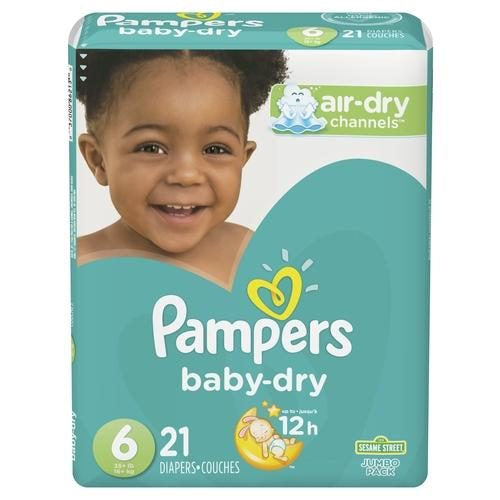 BABY DRY SIZE 6 DIAPERS